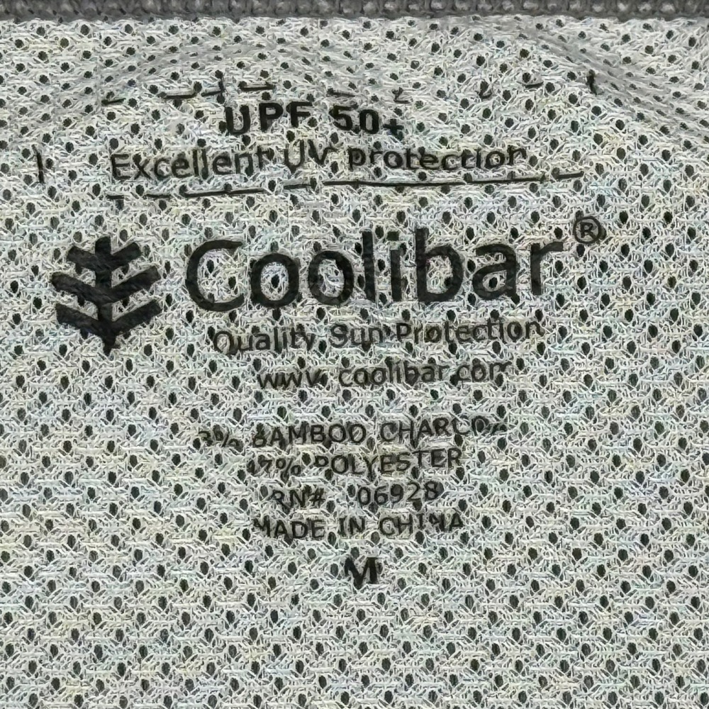 Coolibar Mens UPF 50+ Cycling Jacket Full Zip Sun Protection‎ Grey Size M - Picture 6 of 12